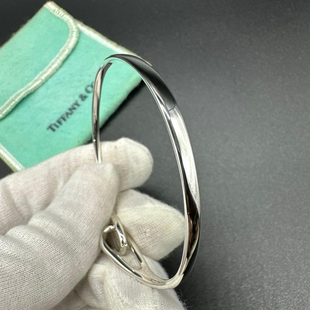 【美品】ティファニー ダブルループ ブレスレット バングル　シルバー 925
