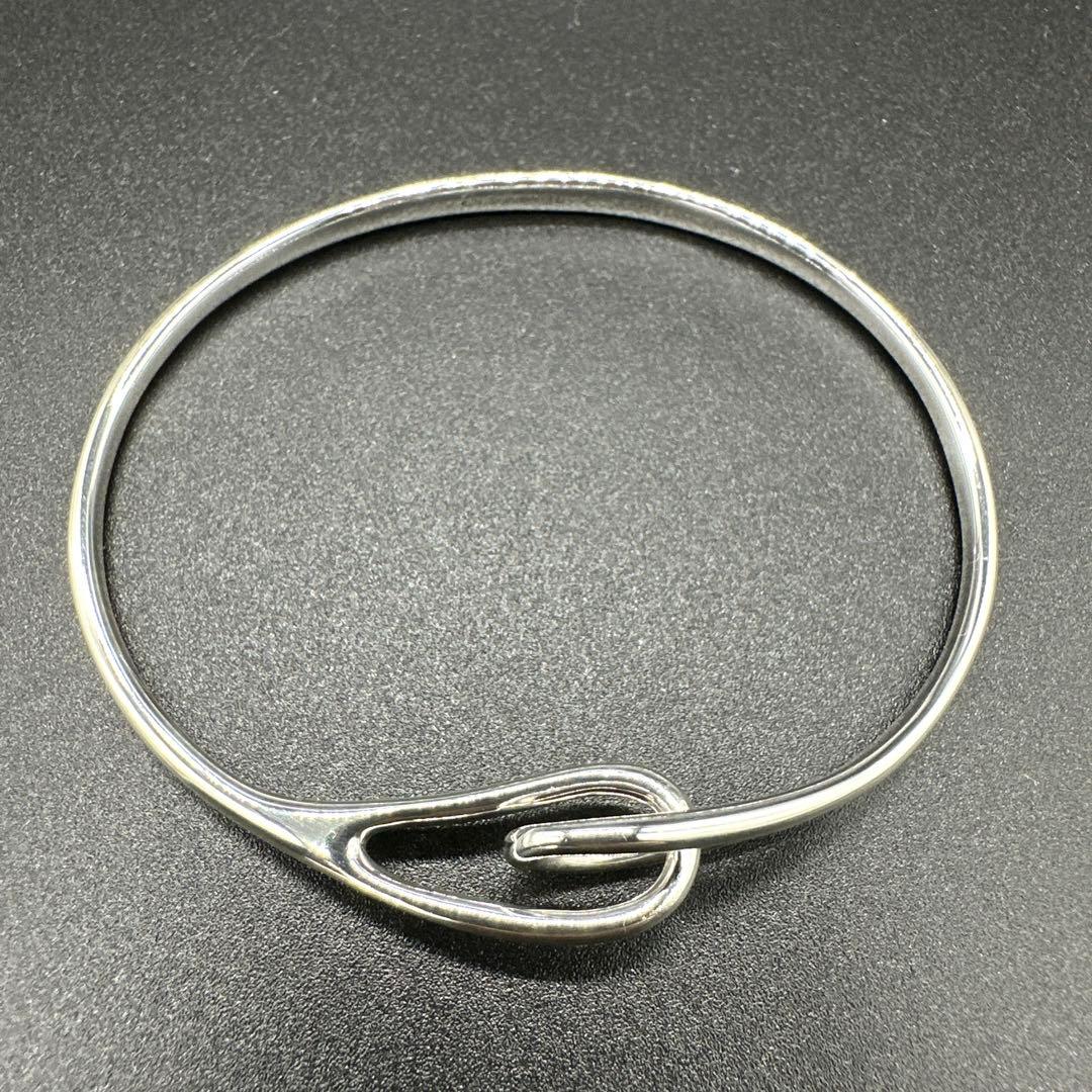 【美品】ティファニー ダブルループ ブレスレット バングル　シルバー 925