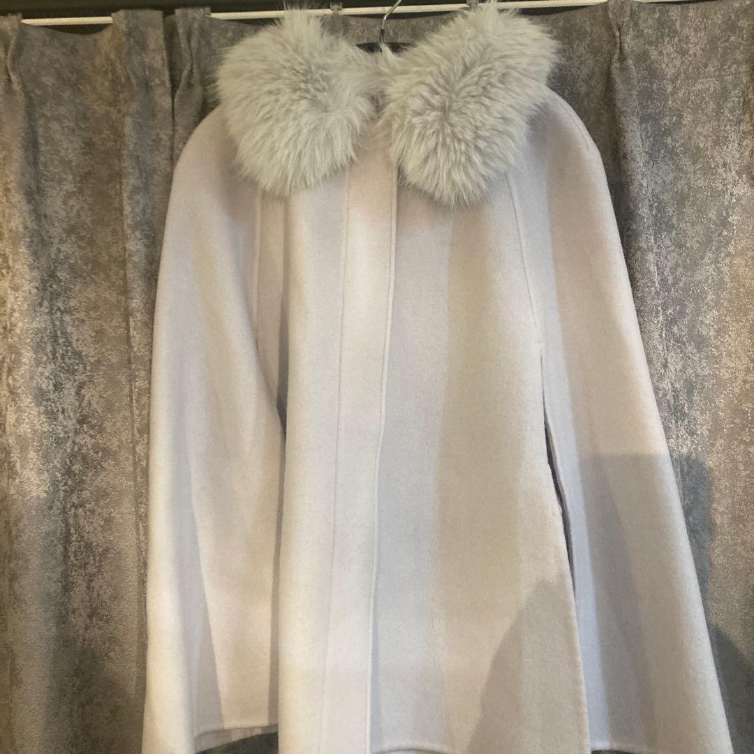 CELFORD セルフォード ファーティペットケープ LGRY ファーコート