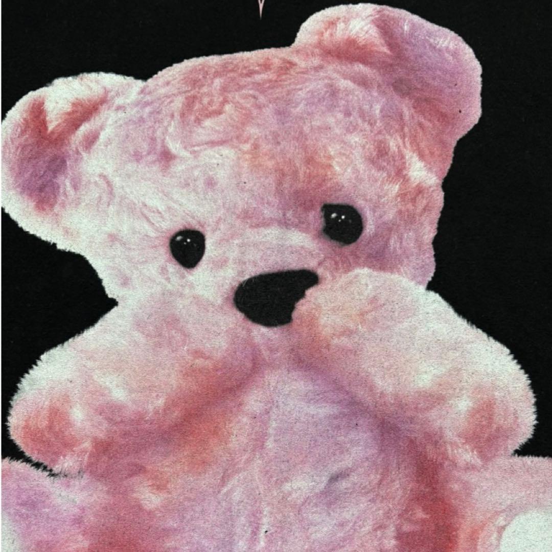 美品。.。:+* TRAVAS TOKYO ビッグ ロンTクマ ピンク×ブラック