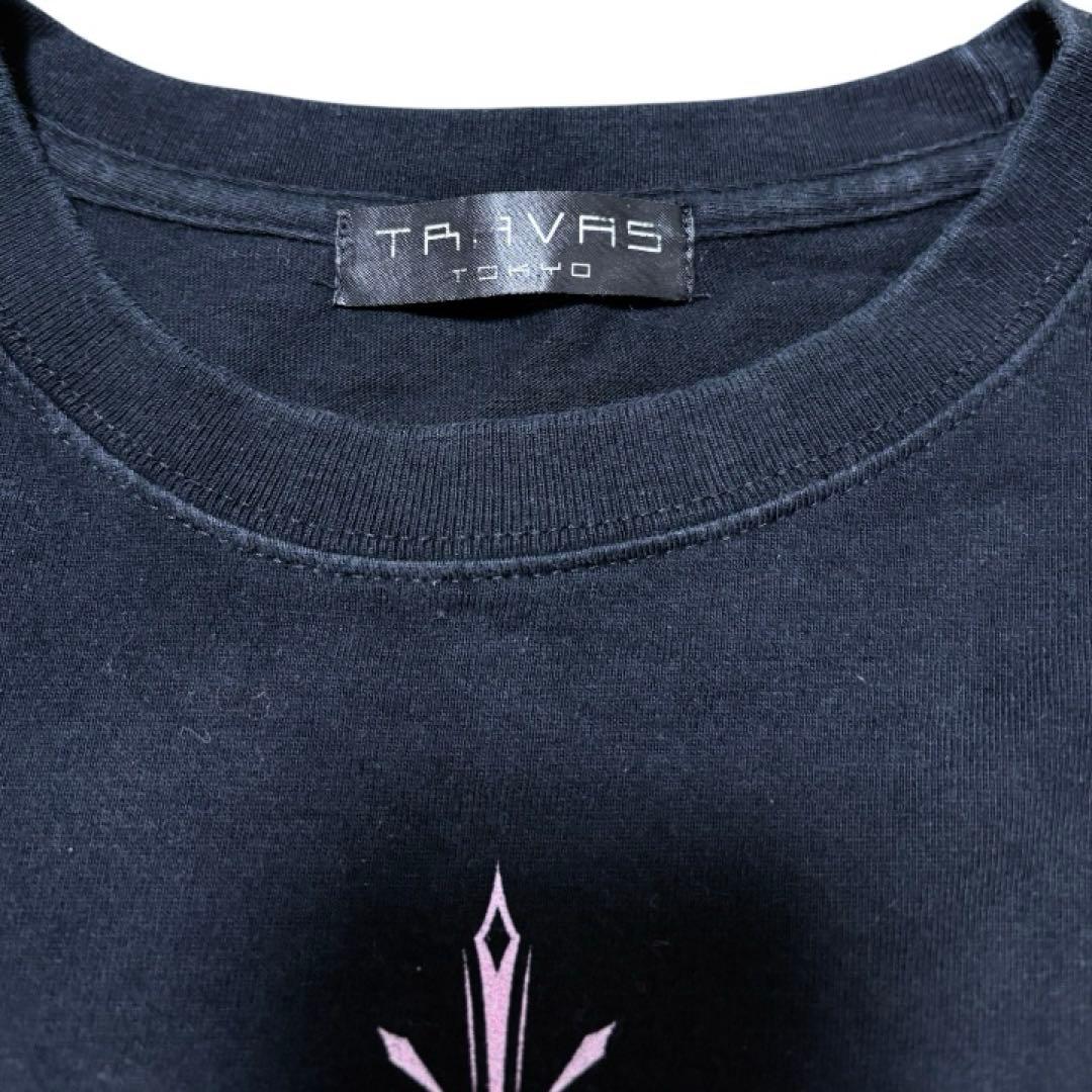 美品。.。:+* TRAVAS TOKYO ビッグ ロンTクマ ピンク×ブラック