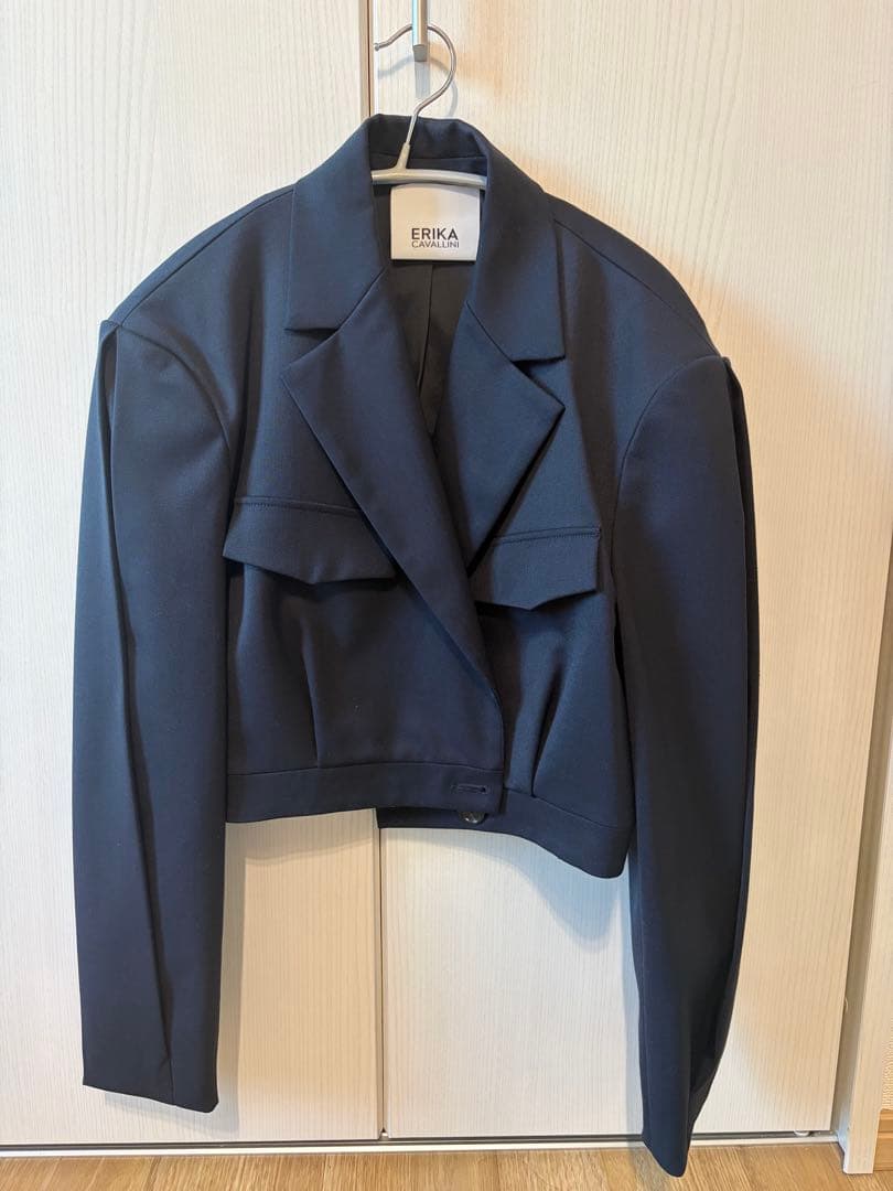 ERIKA CAVALLINI ネイビージャケット