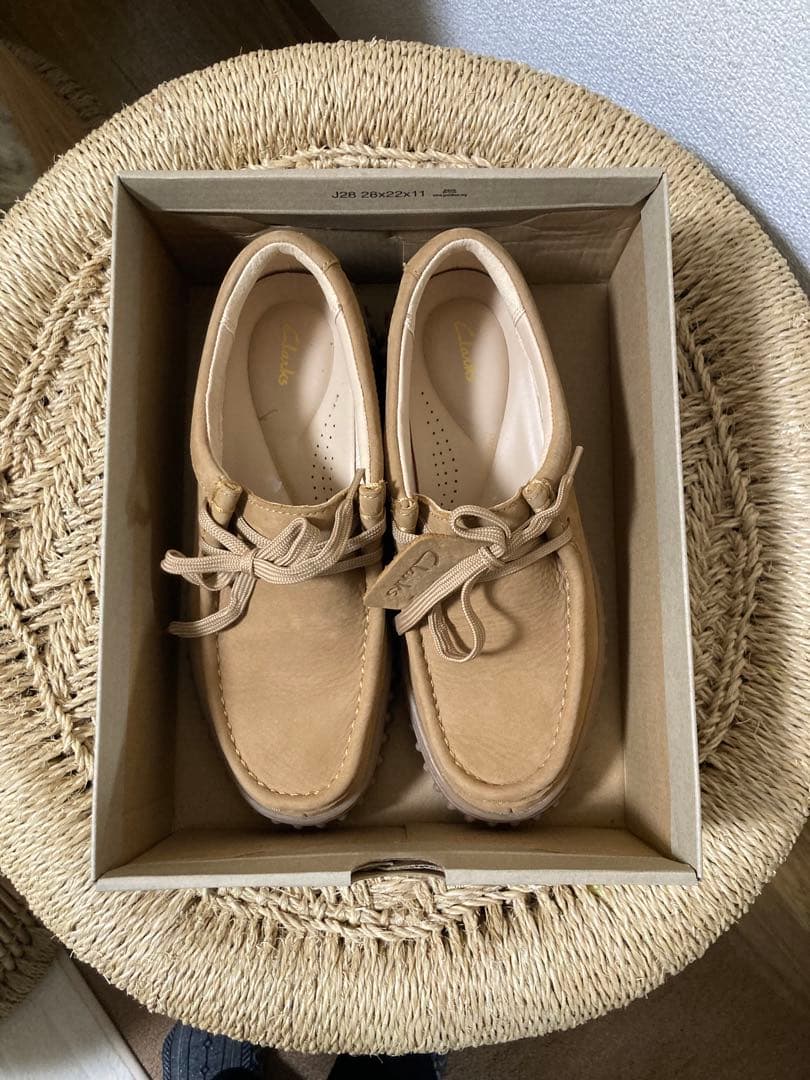 Clarks TorhillBee 厚底　モカシン　ベージュ