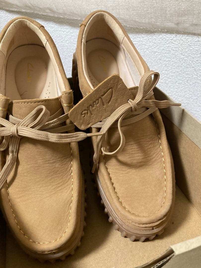 Clarks TorhillBee 厚底　モカシン　ベージュ