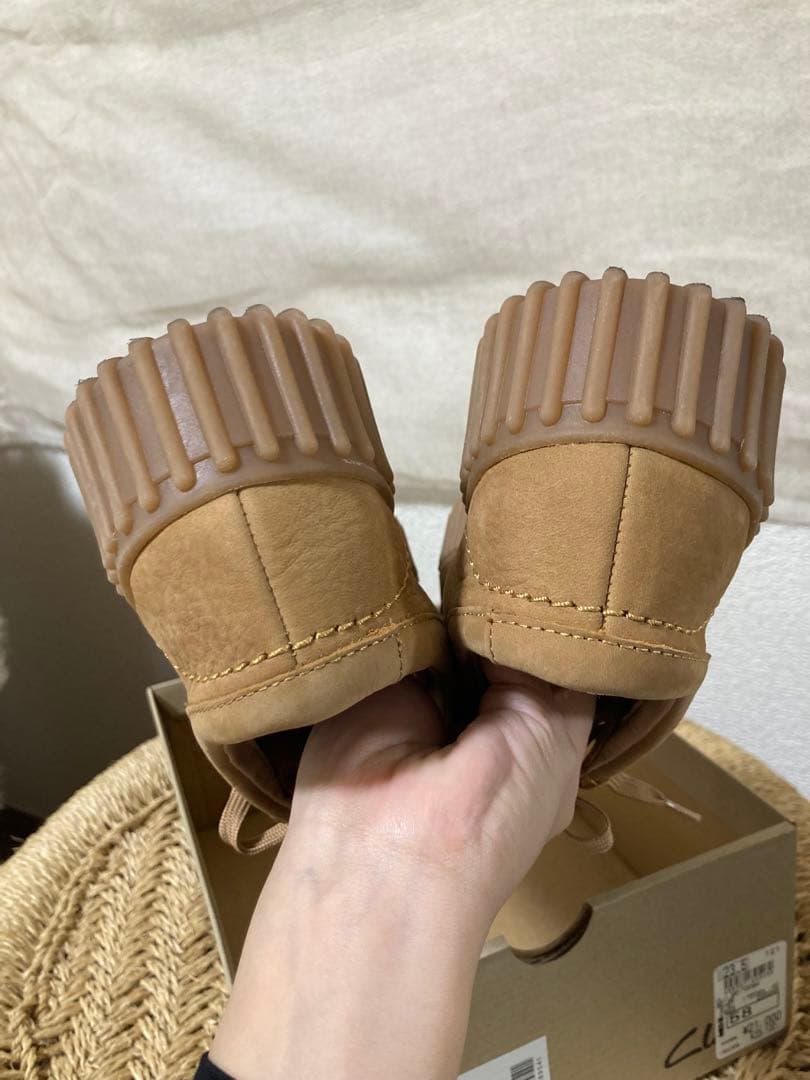 Clarks TorhillBee 厚底　モカシン　ベージュ