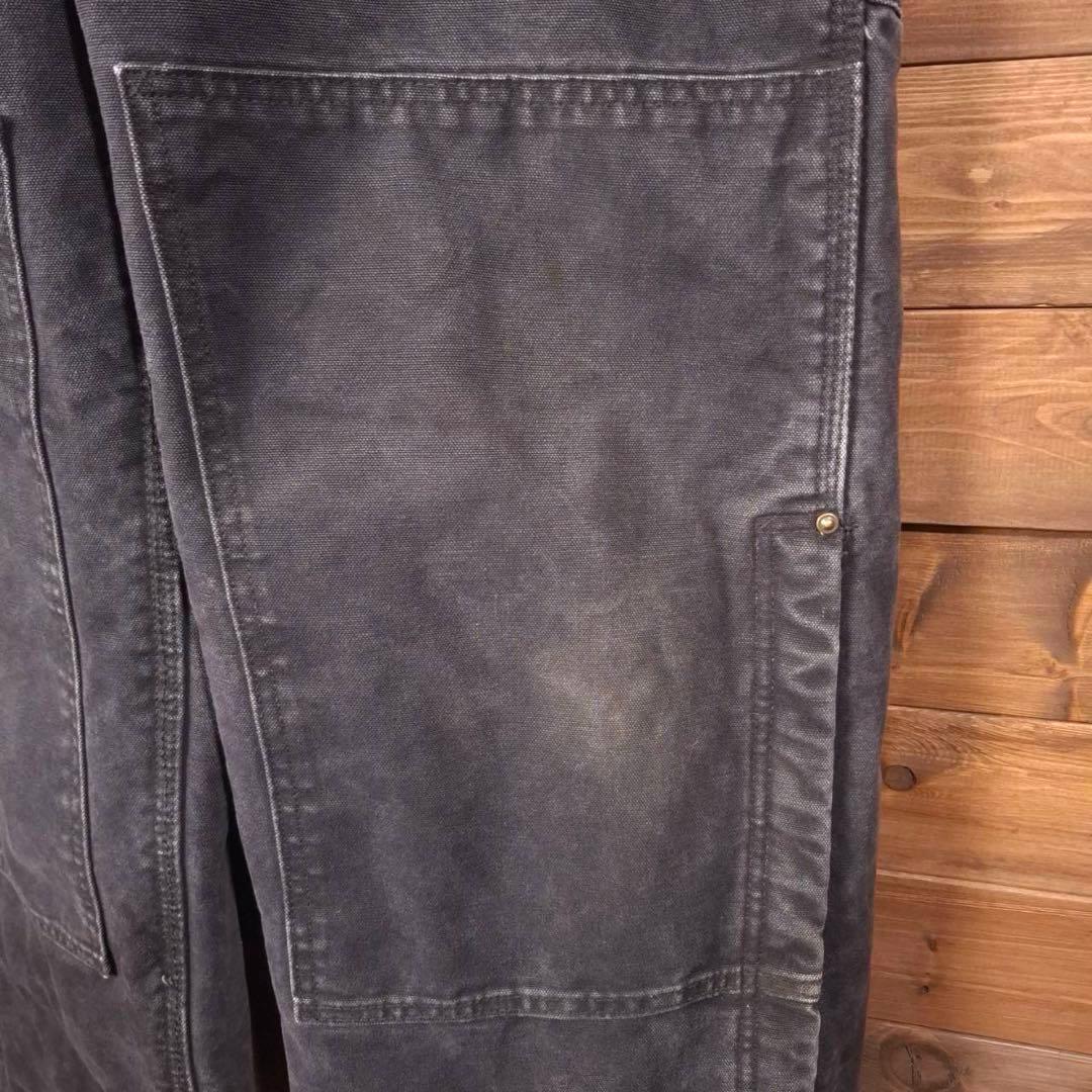 00s carhartt カーハート ダック地 ダブルニー オーバーオール 黒