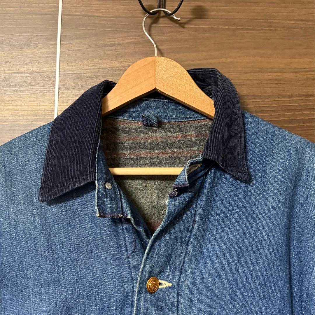 60〜70s Wrangler デニムカバーオール ブランケット付き サイズ36
