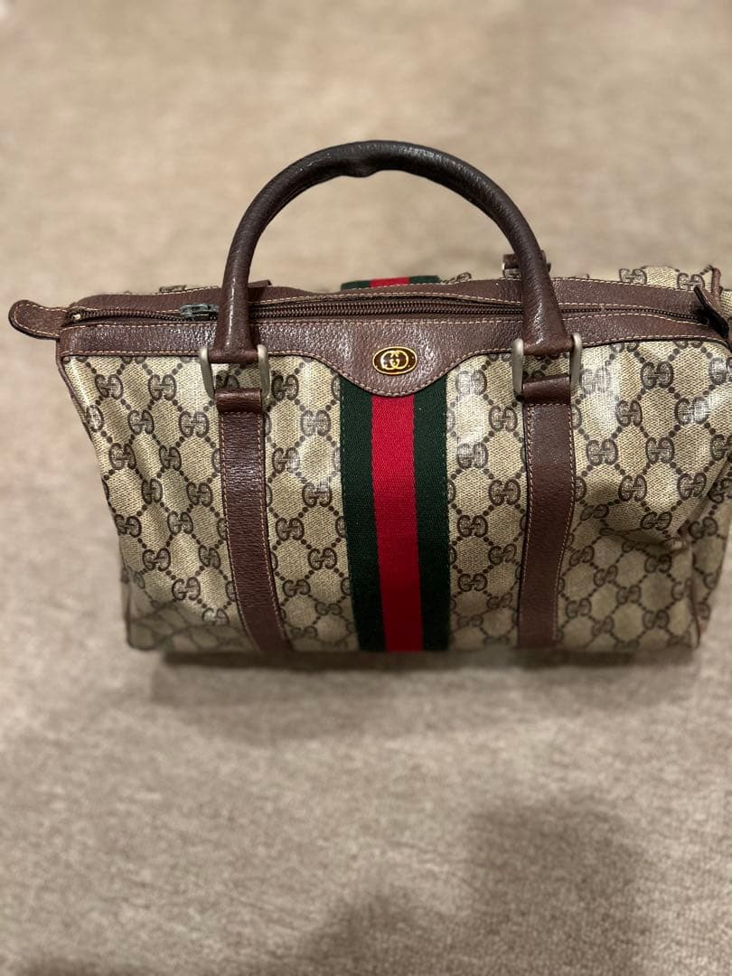 オールドグッチ GUCCI シェリーライン アクセコ ミニボストンバッグ