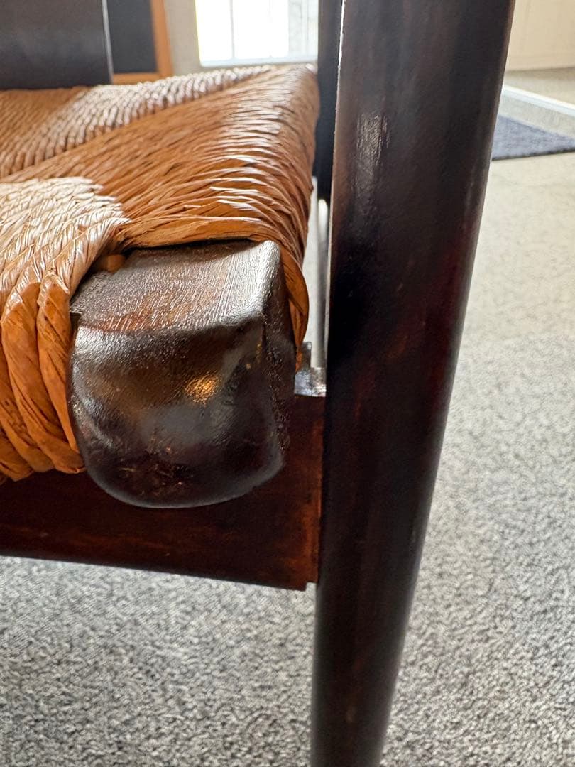 .*.様 松本民藝 ７７型曲肘ラッシチェア