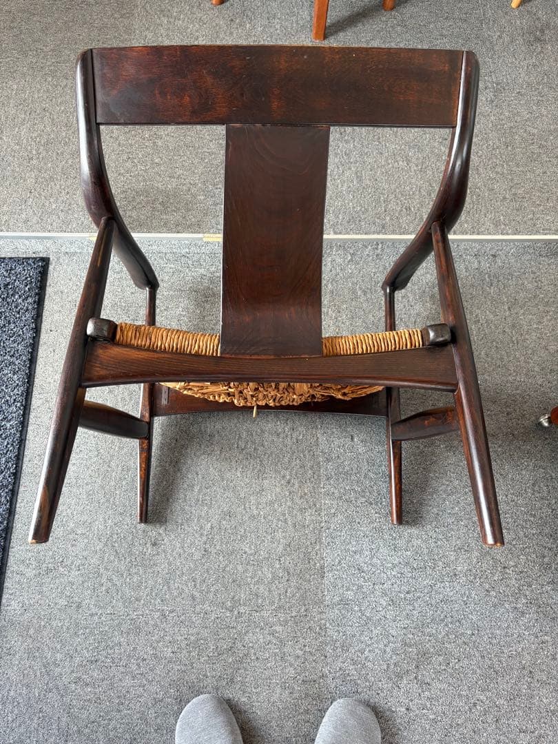 .*.様 松本民藝 ７７型曲肘ラッシチェア