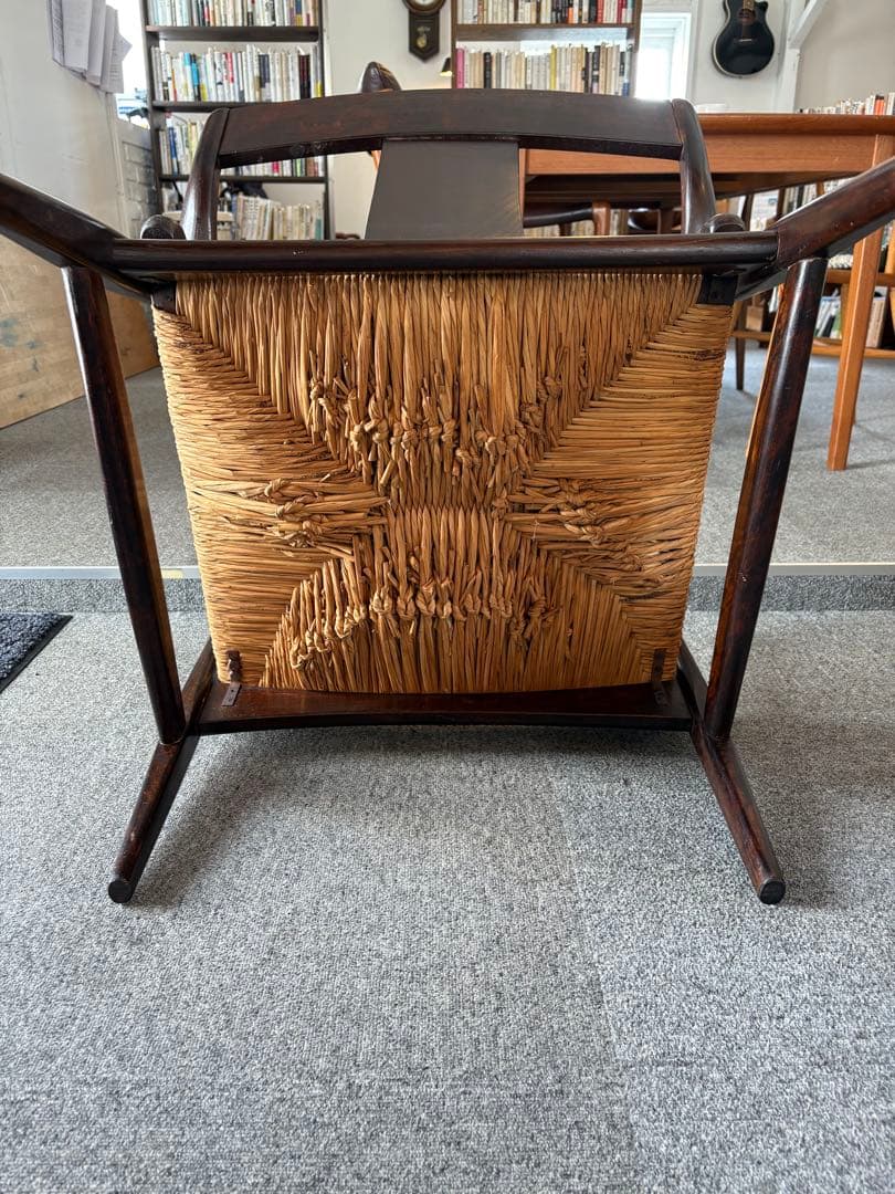 .*.様 松本民藝 ７７型曲肘ラッシチェア