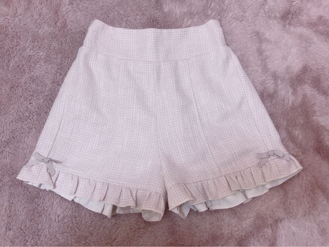 lizlisa ツイードリボンセットアップ ピンク