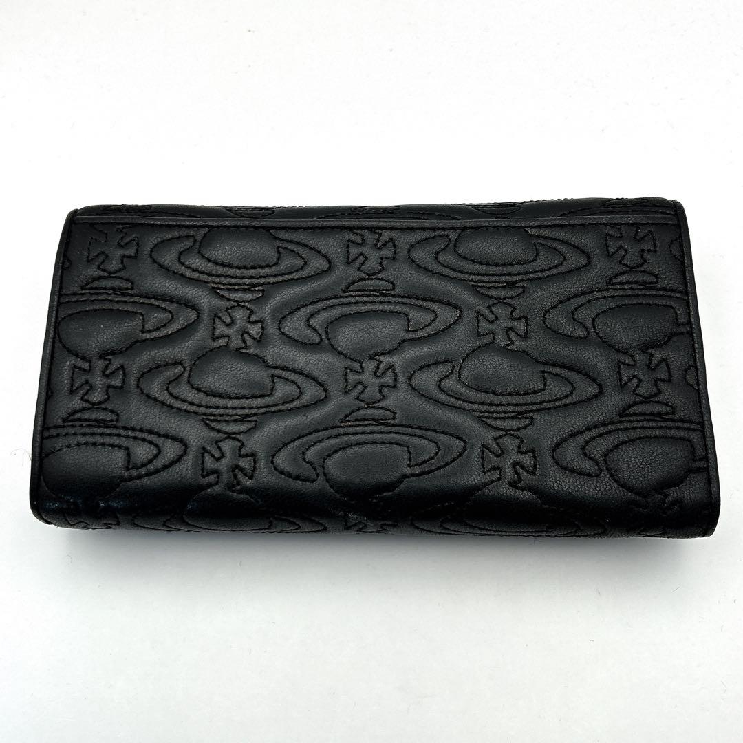 Vivienne Westwood 長財布 安全ピンク キルティング フラップ