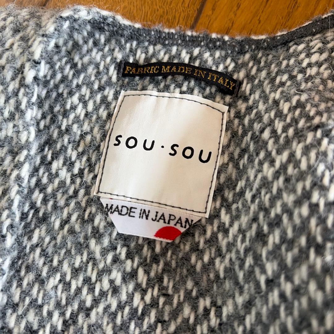 ソウソウ SOU・SOU　ポンチョスタイル ケープコート