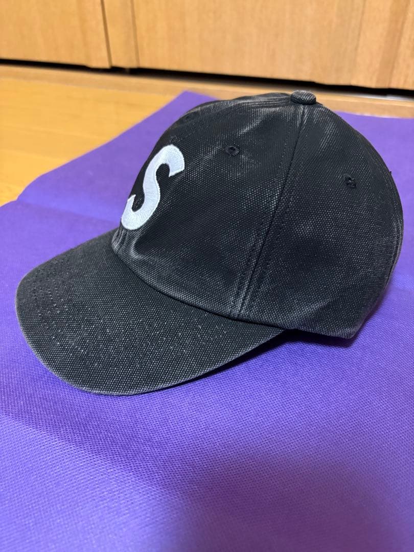 SUPREME ブラックキャップSロゴ