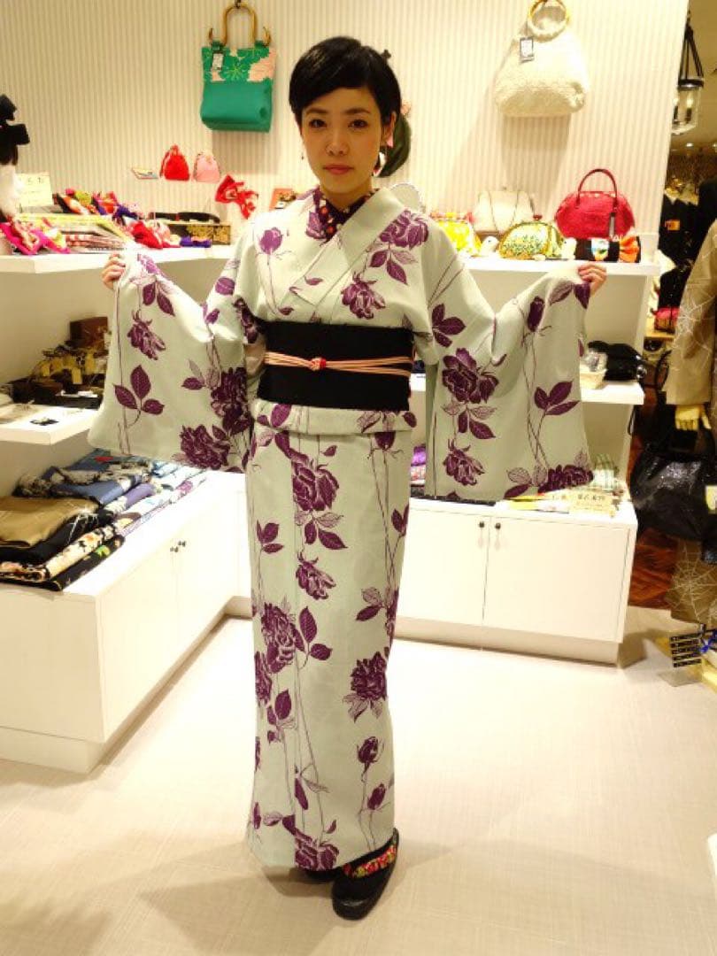 豆千代モダン　二尺袖　2尺袖　浴衣　セオα セオアルファー　検索)撫松庵　ふりふ