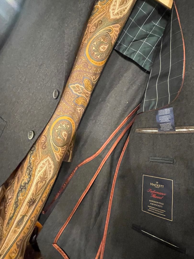 【極美品】Hackett Londonパフォーマンスフランネル　ジャケット