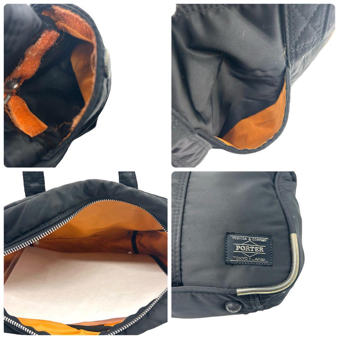 極美品 1420 HEAD PORTER タンカー ボストンバッグ A4 黒