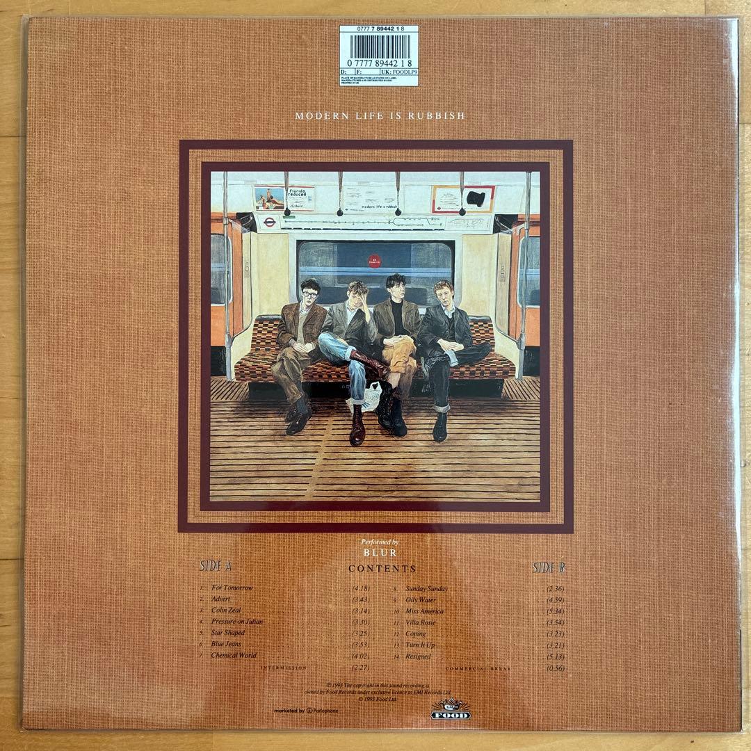 UKオリジナル盤LP BLUR / MODERN LIFE IS RUBBISH
