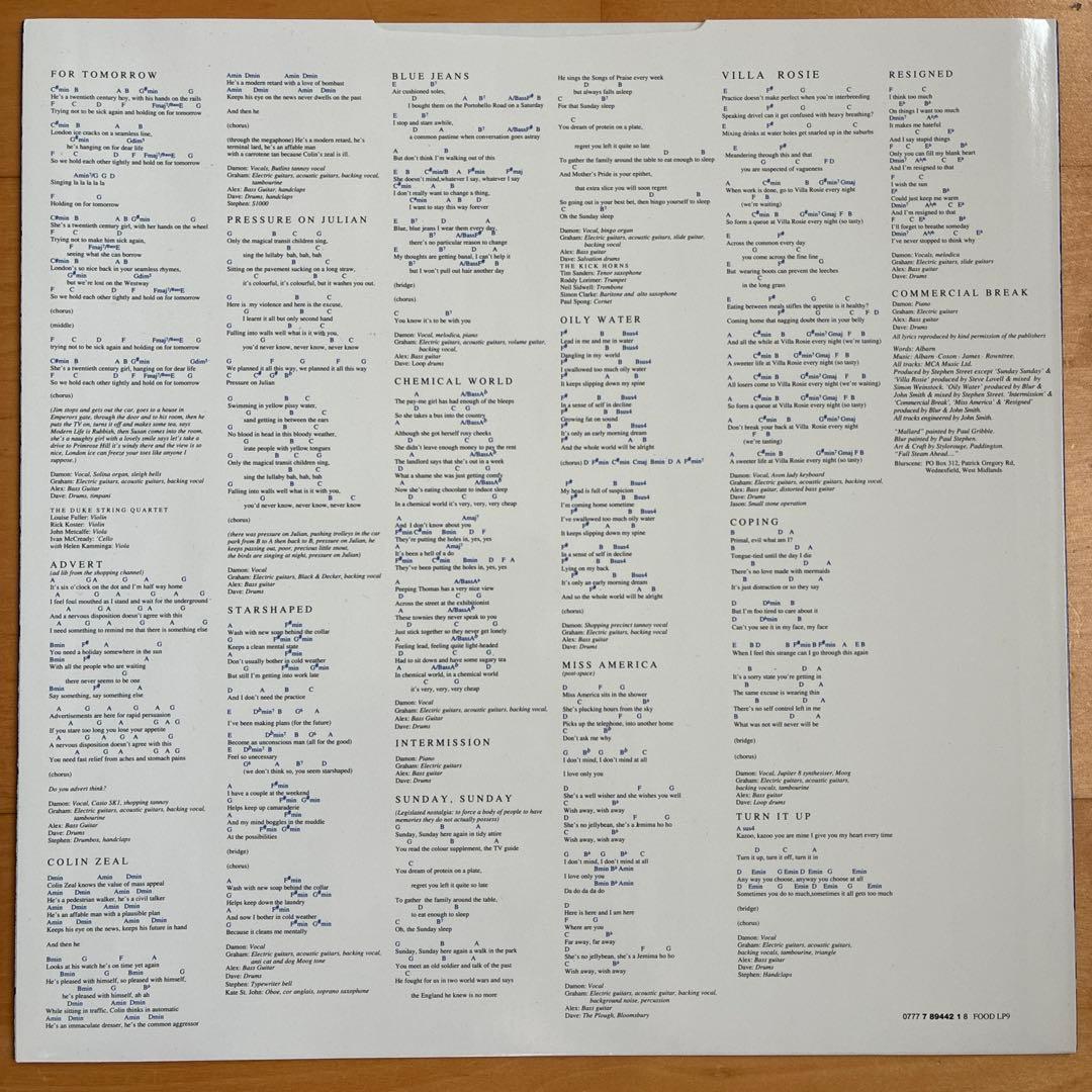 UKオリジナル盤LP BLUR / MODERN LIFE IS RUBBISH