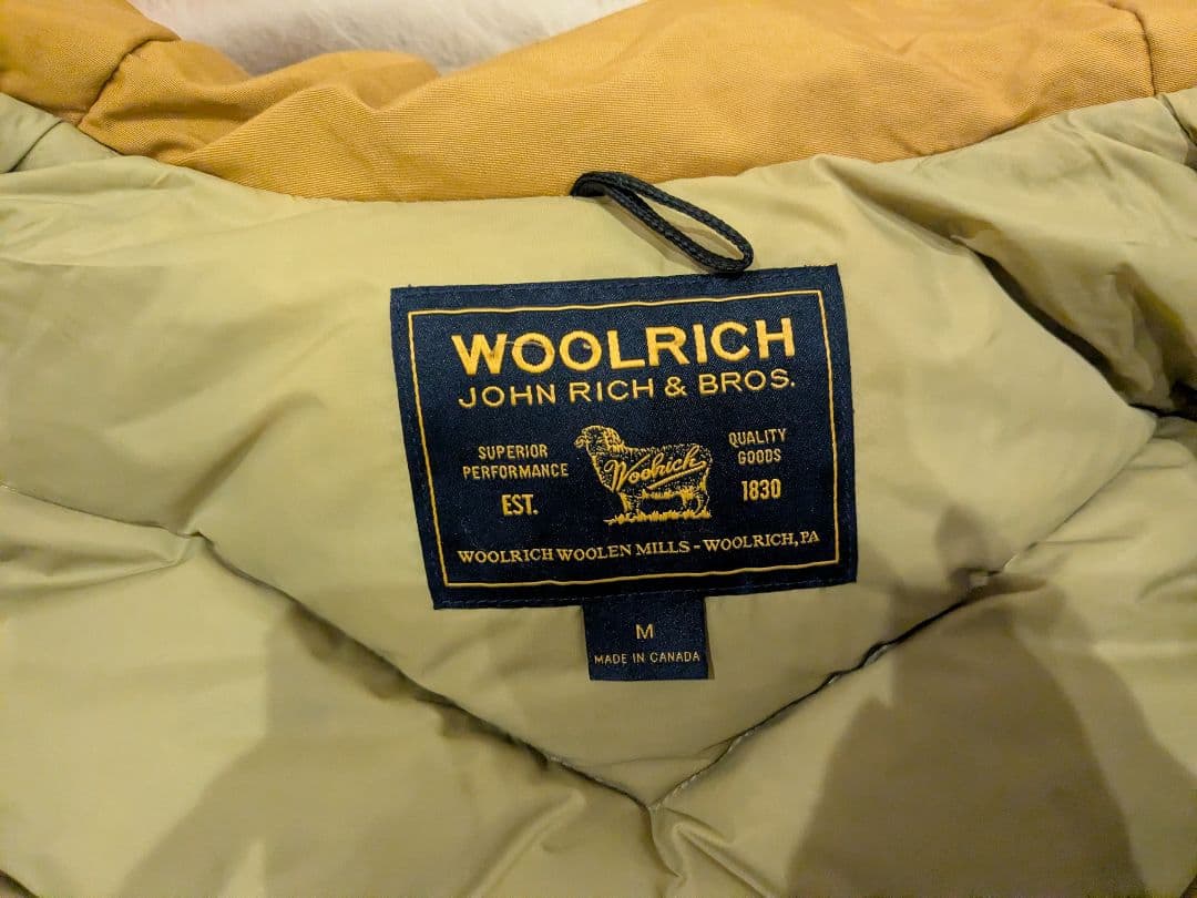 【早い者勝ち】WOOLRICH ダウンジャケット M イエロー