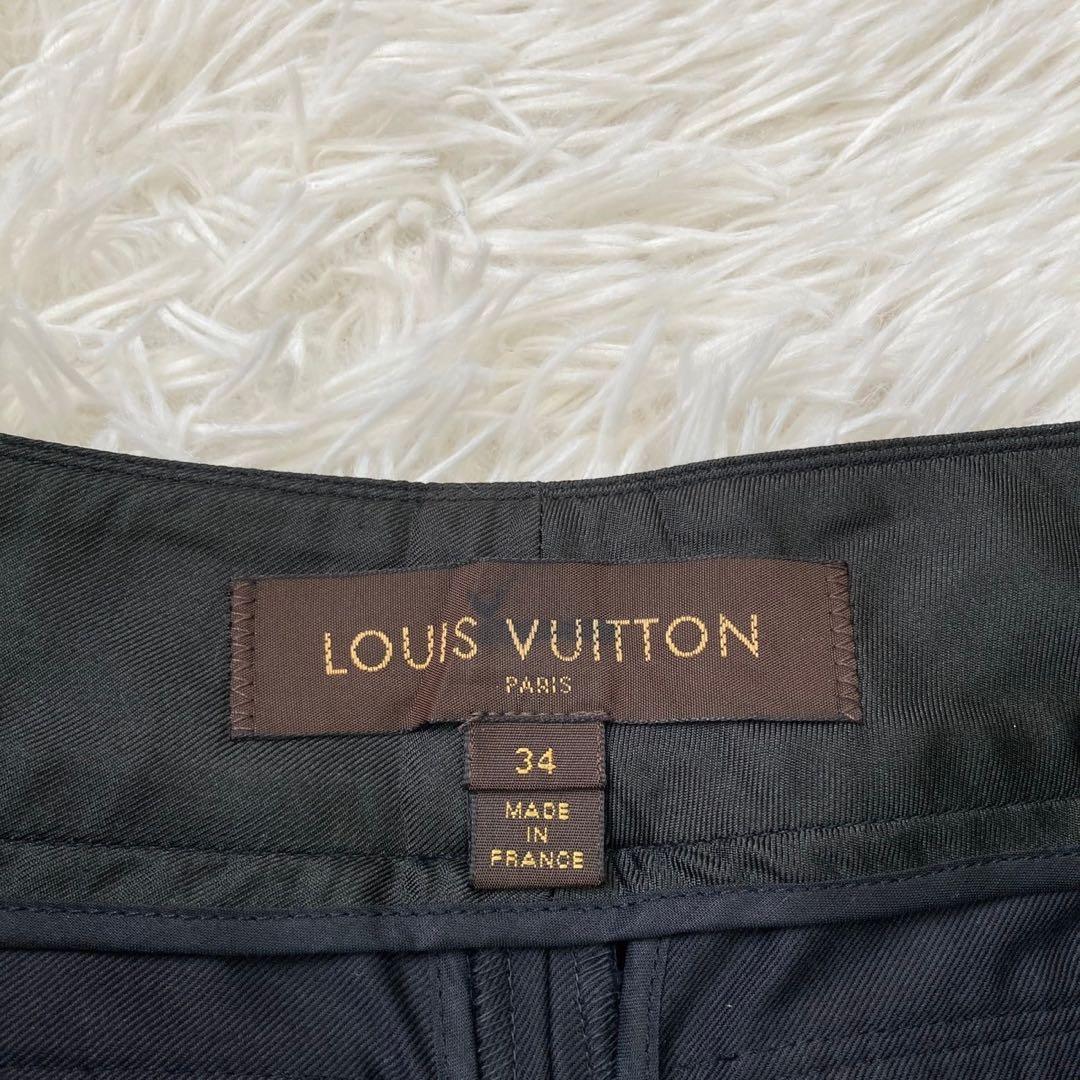 LOUIS VUITTON ハーフパンツ ブラック 34 タック入り オフィス