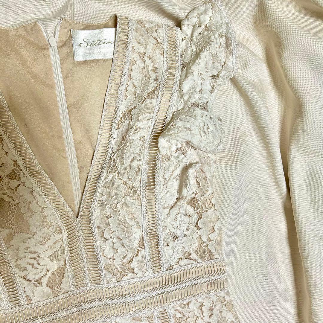 エルケイ　settan sugar ホワイトレースドレス Sサイズ