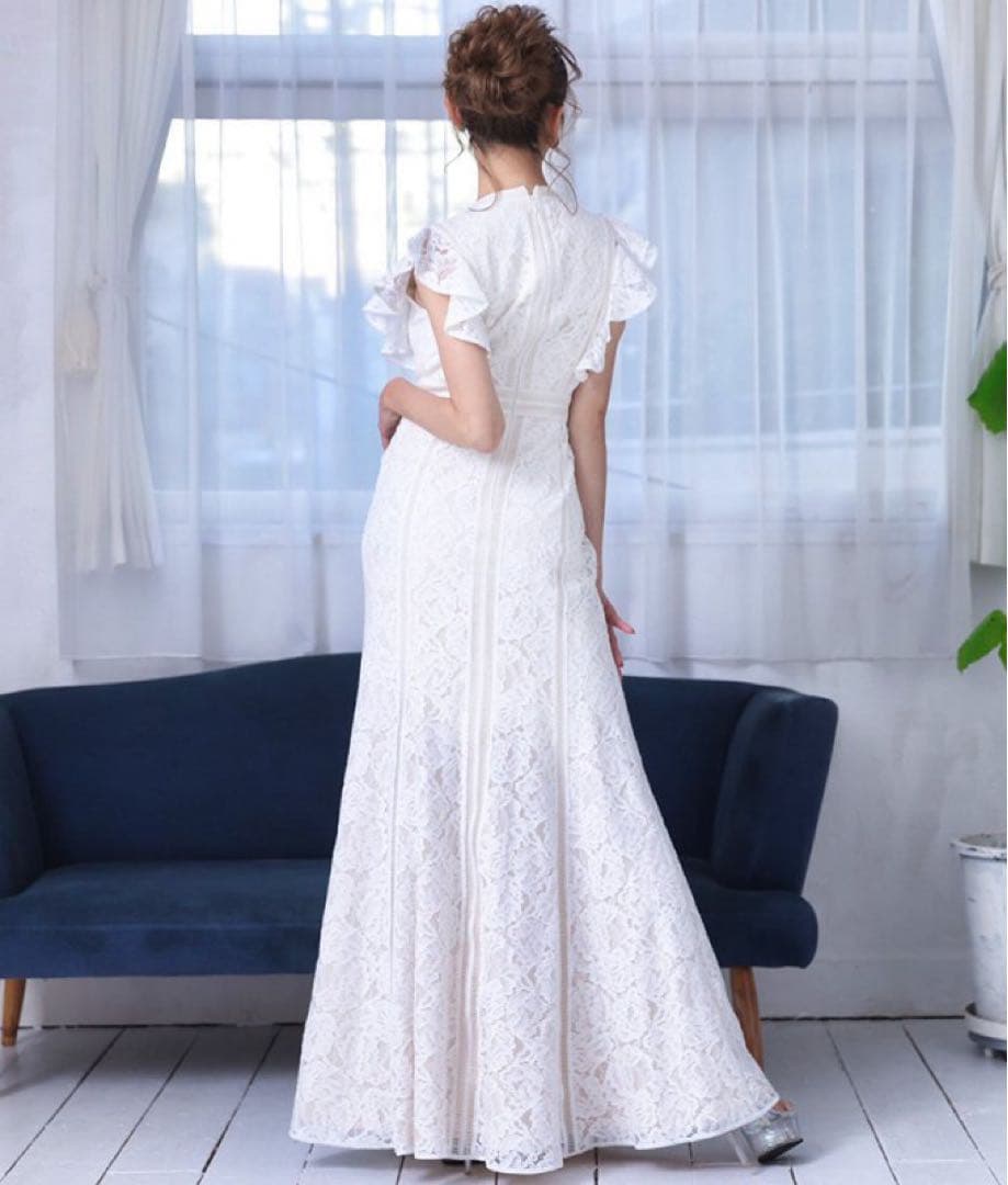 エルケイ　settan sugar ホワイトレースドレス Sサイズ