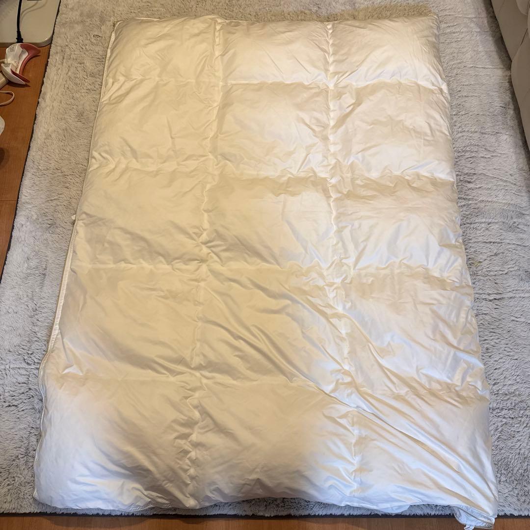 美品　昭和西川 ミクロガード 140-210掛け布団 アレルギー対策 清潔素材