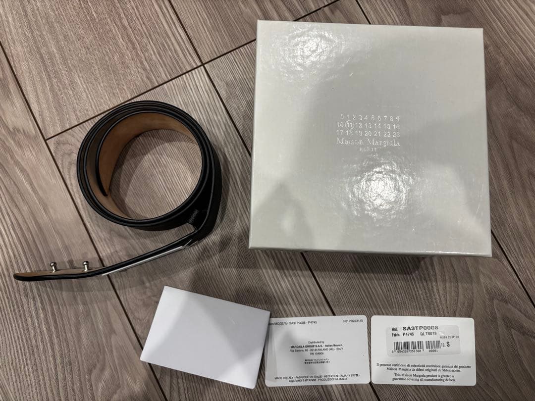 Maison Margiela ブラック ベルト S