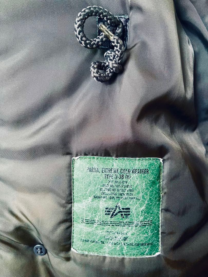 ALPHA アルファ N3B フライトジャケット ボア ミリタリー カーキ　M