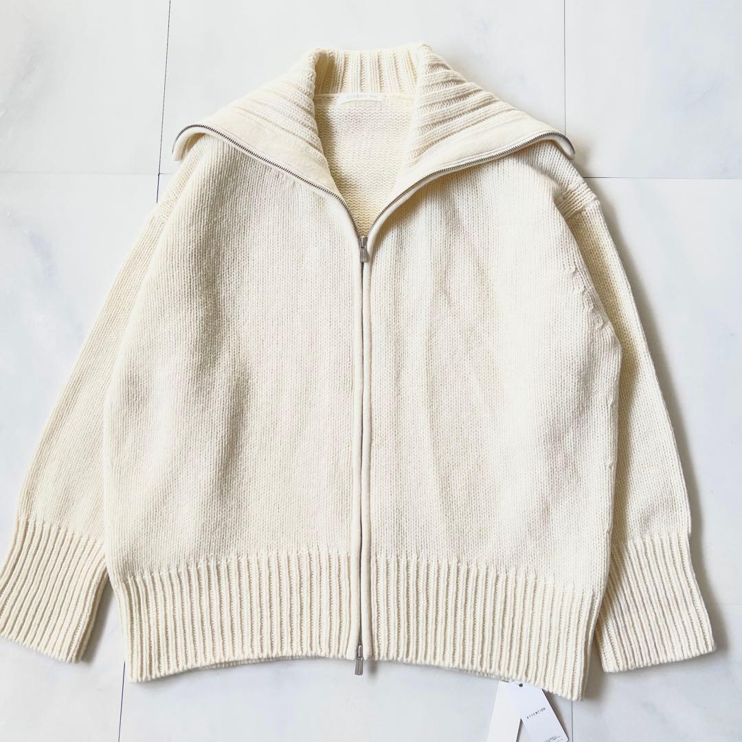タグ付 ギャルリーヴィー ファインウール ジップアップ カーディガン 2021✨