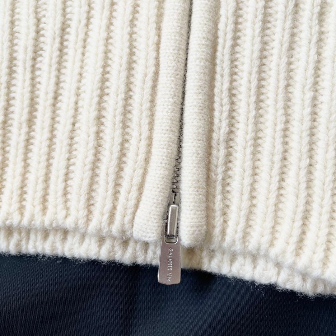 タグ付 ギャルリーヴィー ファインウール ジップアップ カーディガン 2021✨