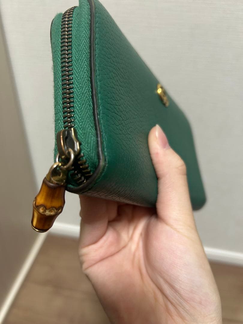 GUCC 緑色長財布