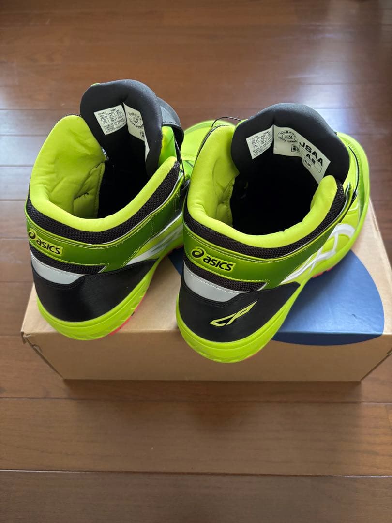 アシックス CP304 BOA安全靴 　ネオンライム×ホワイト　限定カラー