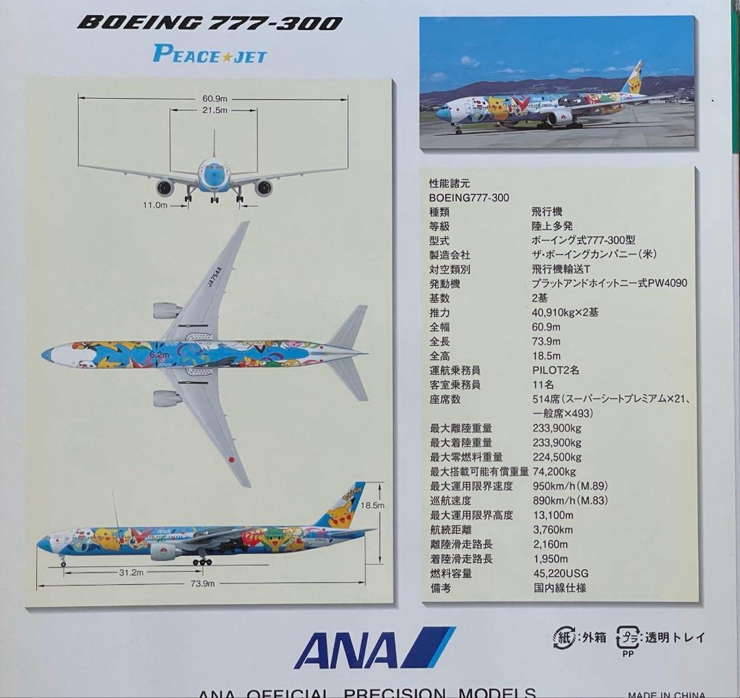 ANA Boeing 777-300 キャラクター塗装 1/200