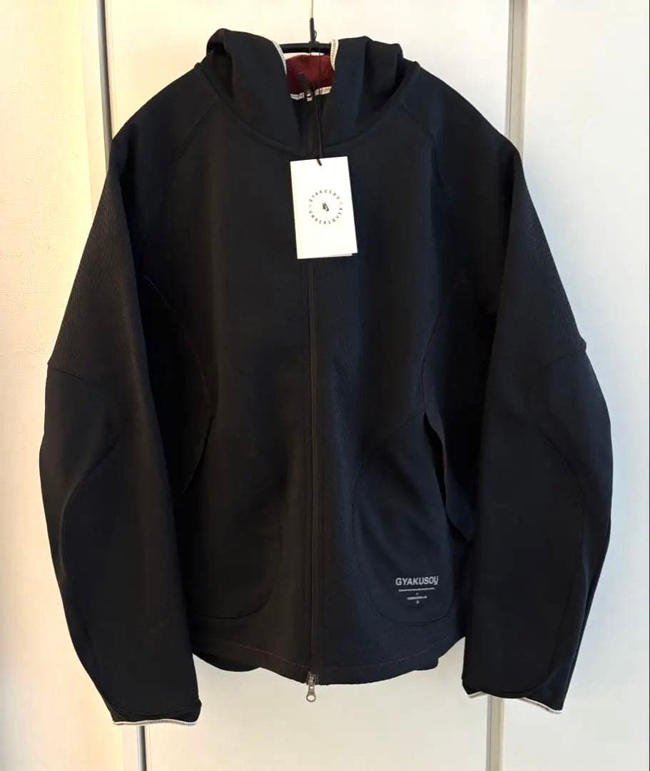 GYAKUSOU NIKE フードトレーナー　パーカー　ＸＬ　ブラック　黒