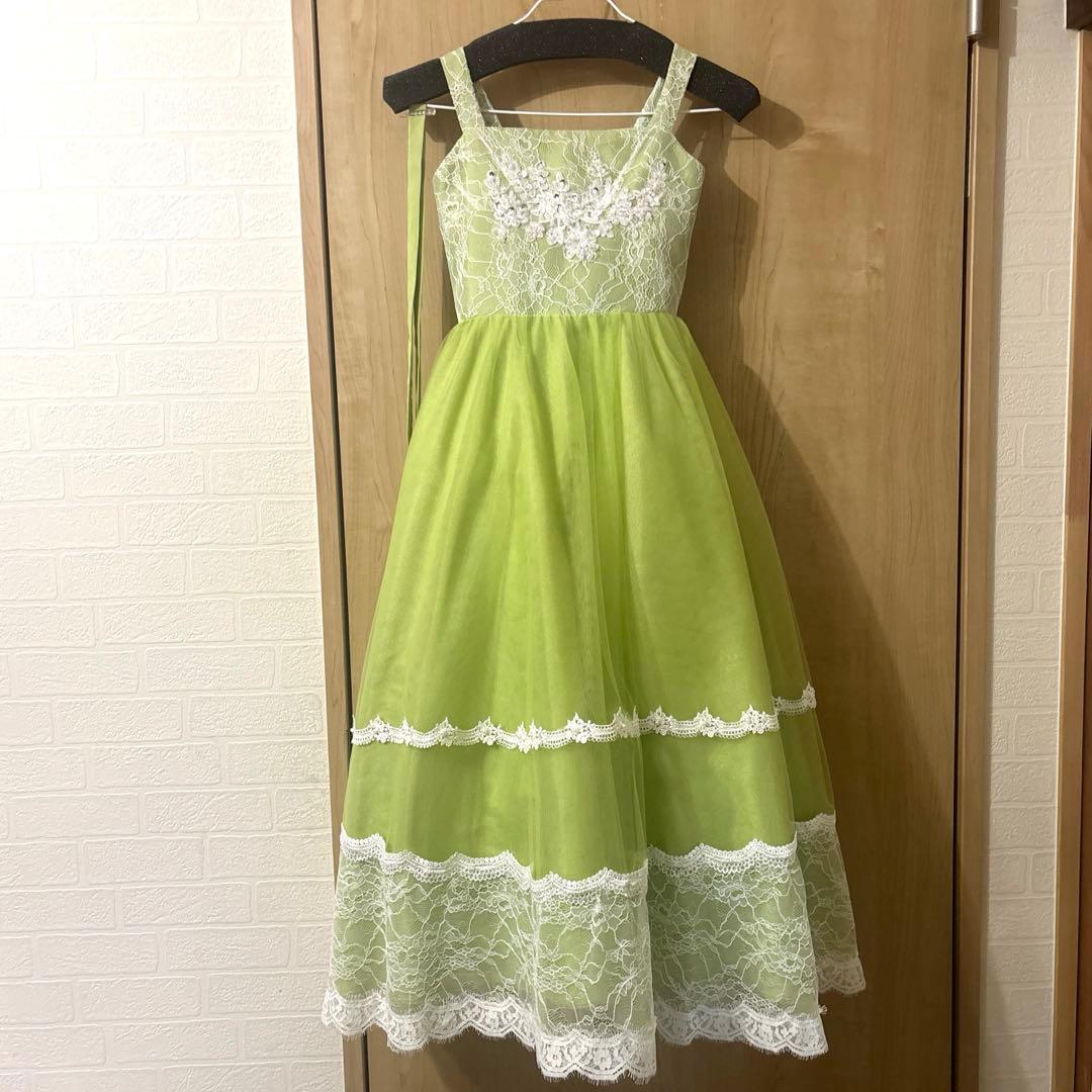 ⭐️VERYGENEベリージェネ 発表会 ライトグリーン ドレス 130 140