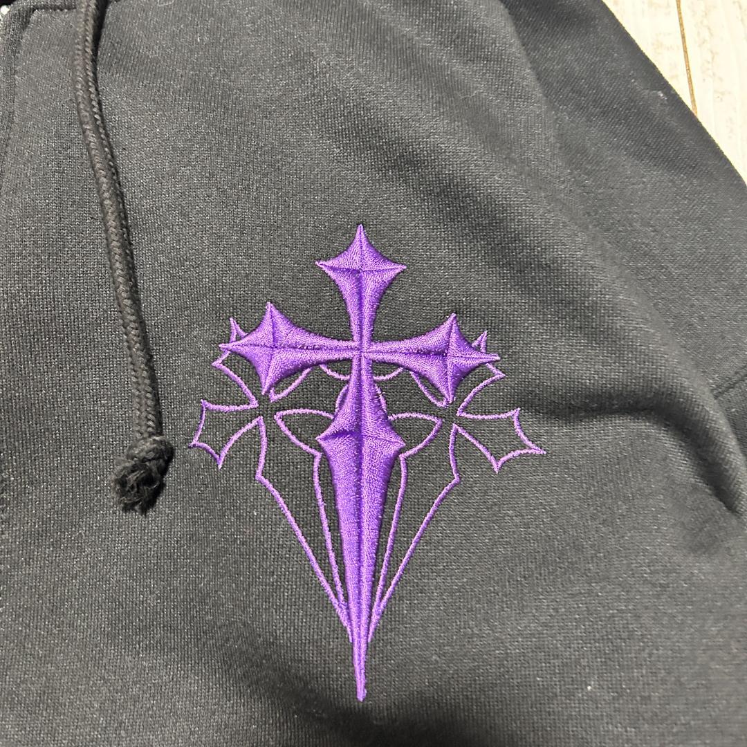 REFLEM レフレム クロス刺繍 ジップアップパーカー