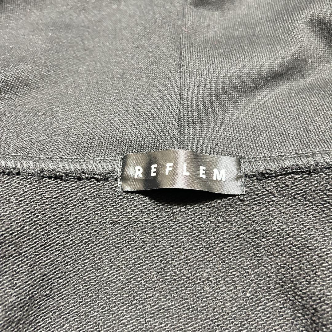 REFLEM レフレム クロス刺繍 ジップアップパーカー