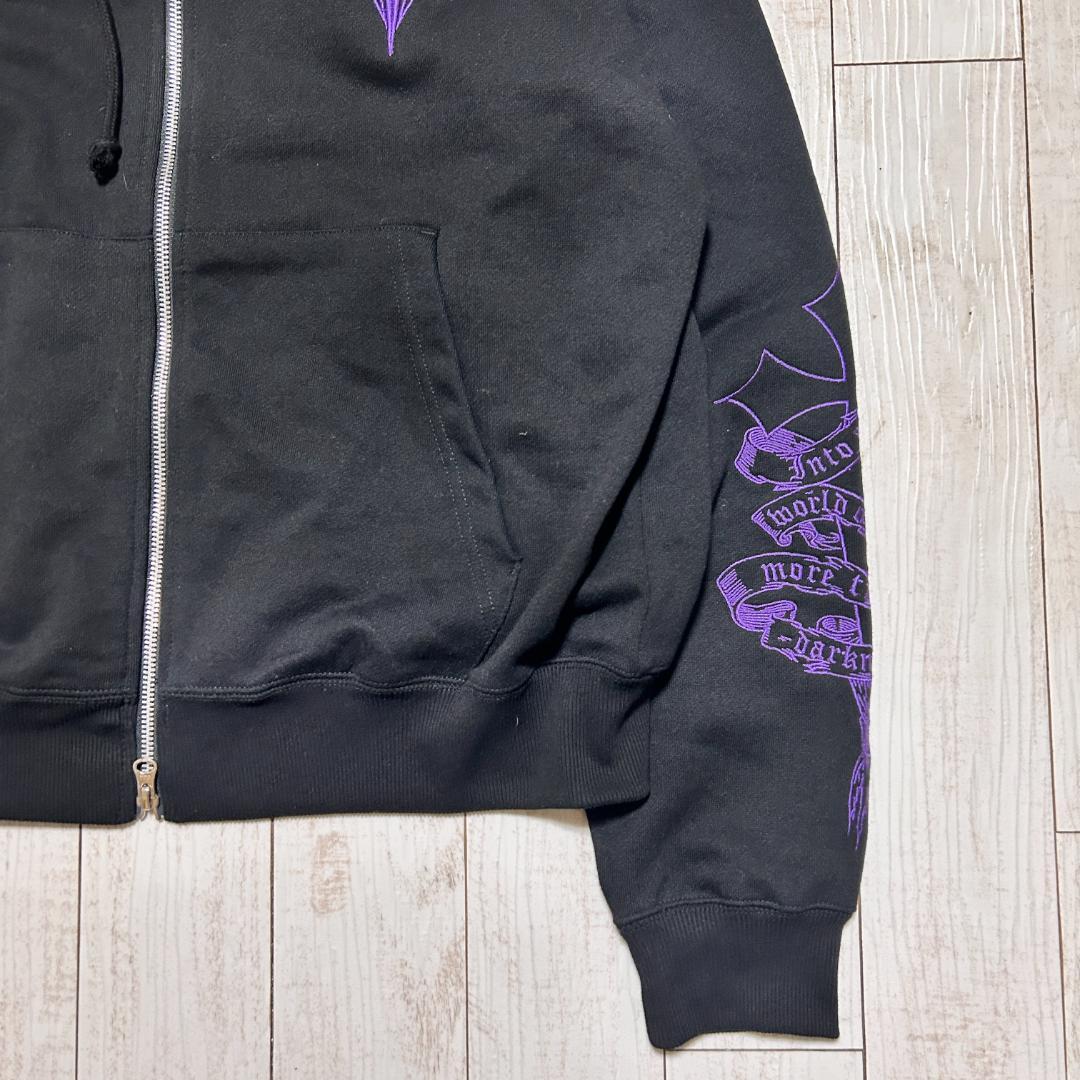 REFLEM レフレム クロス刺繍 ジップアップパーカー