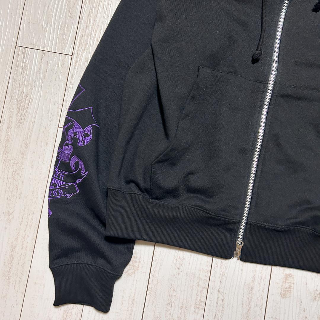 REFLEM レフレム クロス刺繍 ジップアップパーカー