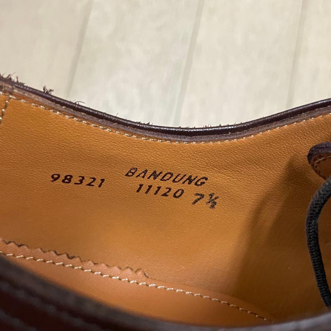 新品未使用　ジャランスリウァヤ バンドン　ストレートチップ　7 1/2 26cm