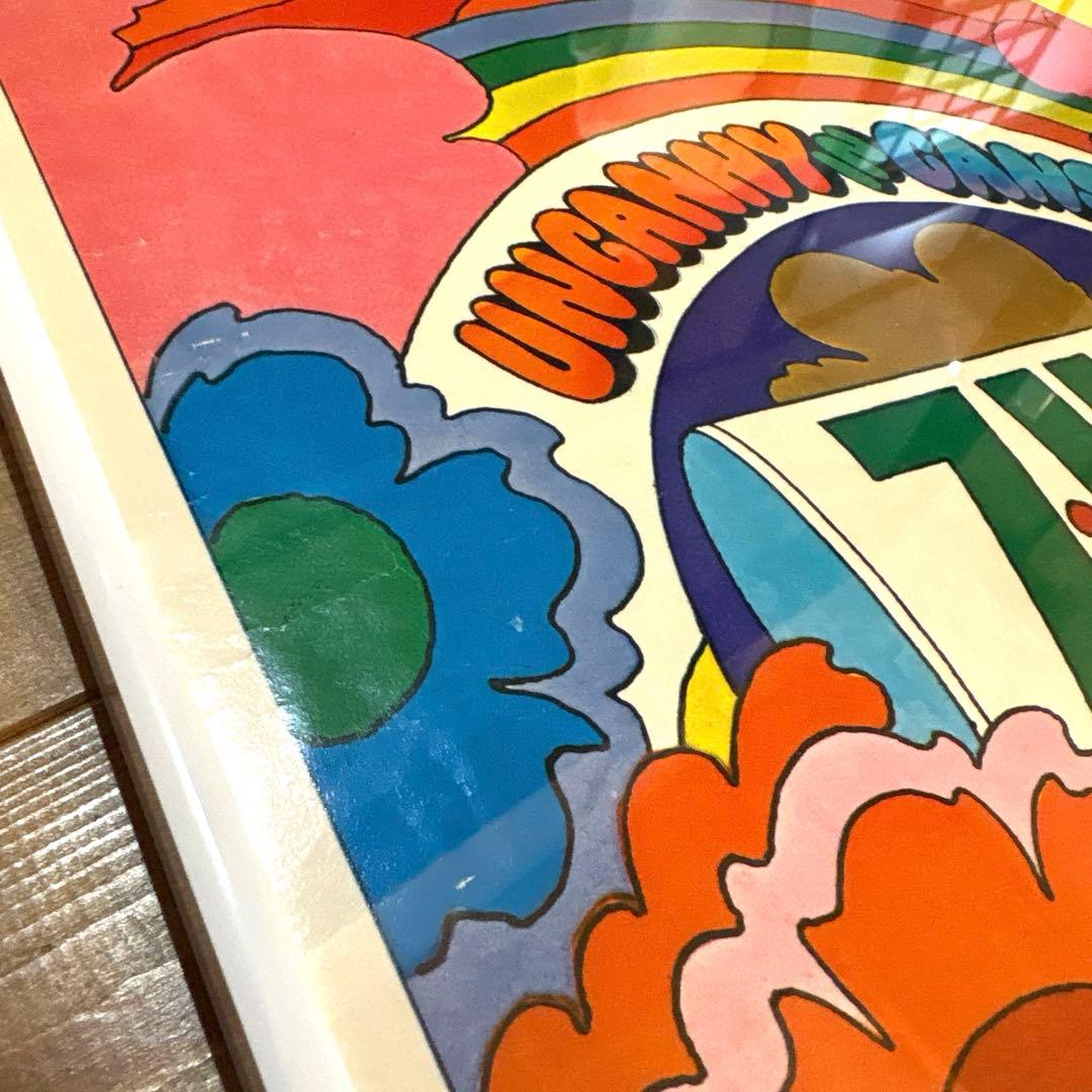 レア　60年代　セブンアップ　7up ポスター　ピーターマックス　看板　ガレージ