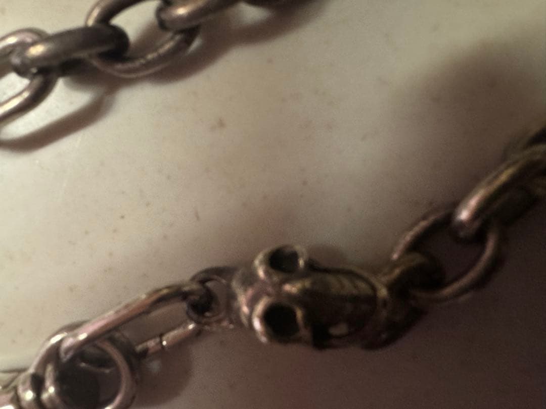 スカル silver925ウォレットチェーン