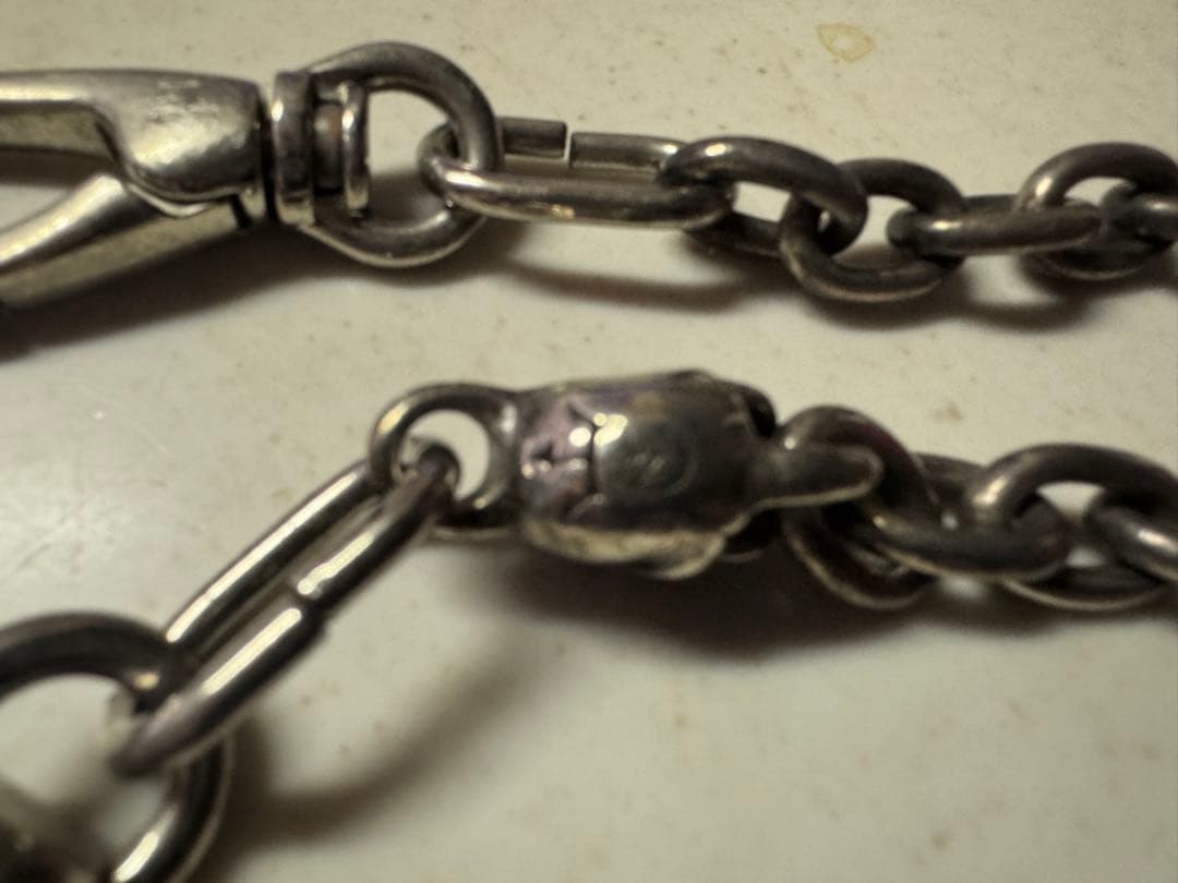 スカル silver925ウォレットチェーン