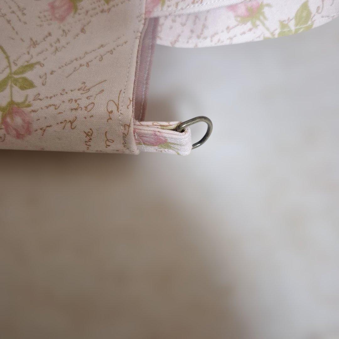 可愛いパンダパネル生地　ハンドメイド　まちなしバッグ　フラットポーチ