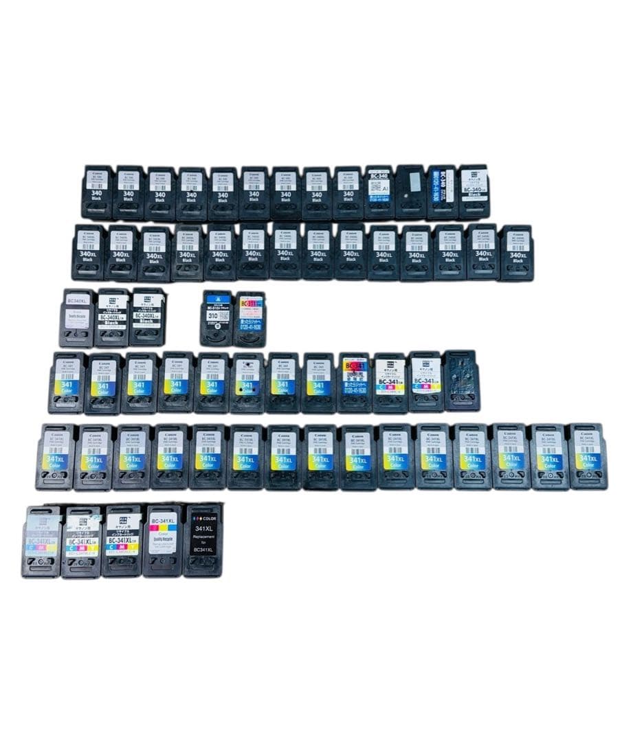 Canon キャノン 空インクカートリッジ 使用済カートリッジ 合計64個