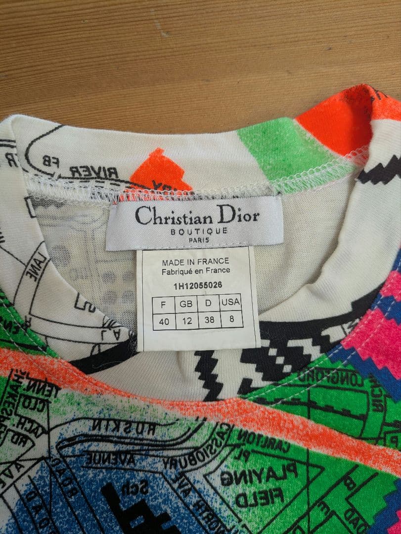 ディオール　Tシャツ　蛍光カラー