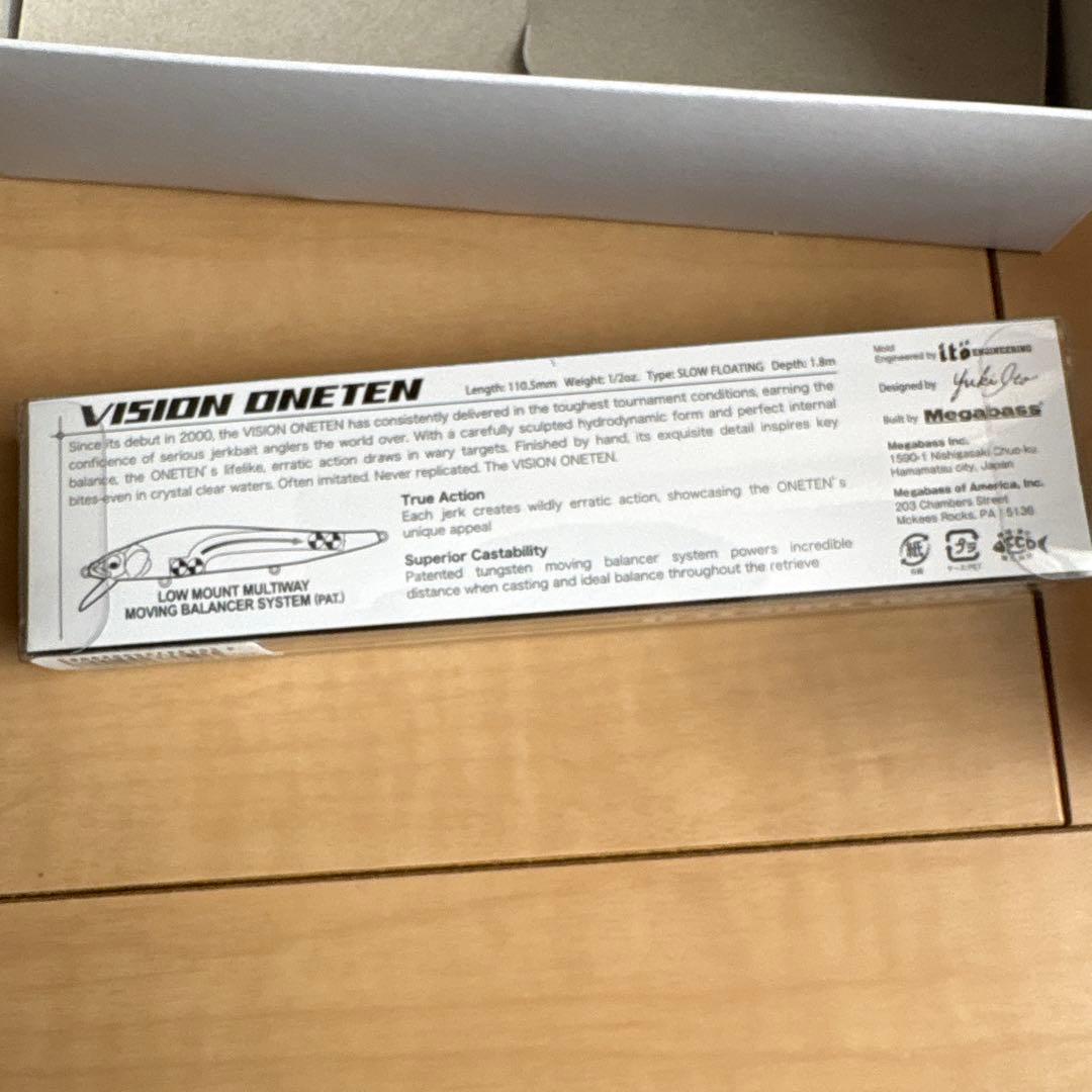 ルアー・フライ Megabass VISION ONETEN RTWL JET BLACK 1